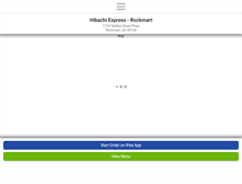 Tablet Screenshot of hibachiexpressrockmart.com